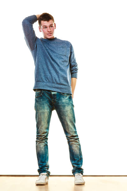 istock Young man casual style posing isolated 811956048