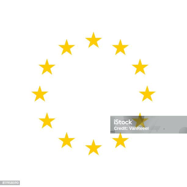 The Wreath Of Stars Of Eu Stock Illustration - Download Image Now - Star Shape, European Union, Europe