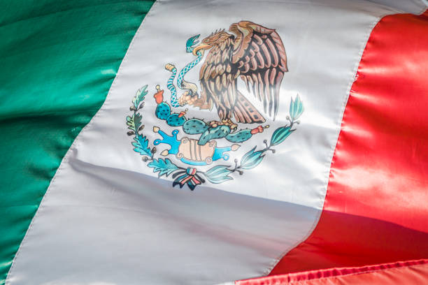 istock Mexican Flag, National Banner of Mexico 812005576