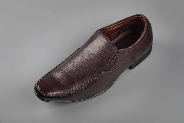 istock Men's Shoe Isolated on Grey 812005586