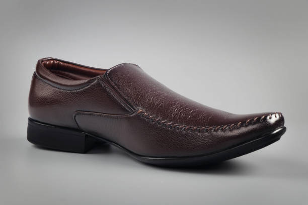 istock Men's Shoe Isolated on Grey 812006166