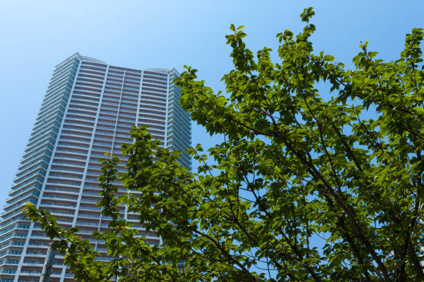 istock High rise apartment house and green. 812020132