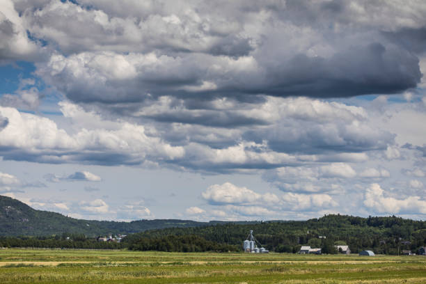 istock A view at Quebec province's farming, as seen in Bas Saint-Laurent (Lower Saint-Lawrence) region. 812031666
