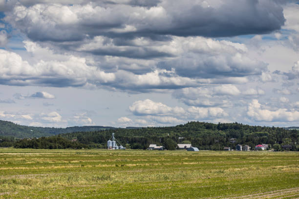 istock A view at Quebec province's farming, as seen in Bas Saint-Laurent (Lower Saint-Lawrence) region. 812031676