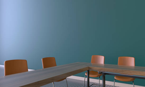 istock Modern Meeting room Office on Green wall 812035068