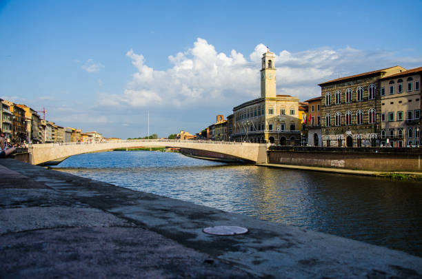 istock Pisa, Arno river, Ponte di Mezzo bridge. 812064740