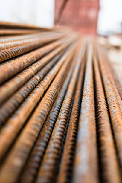 istock Reinforcement steel rods 812099404