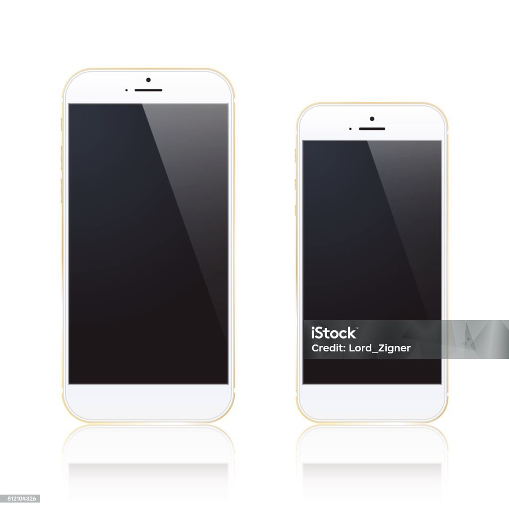 iPhone 6 plus Template stock vector