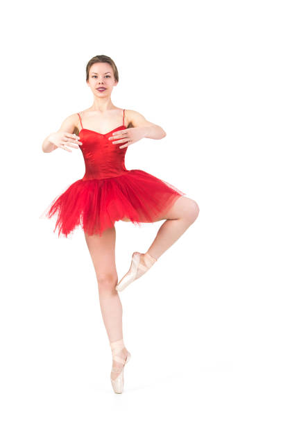istock Ballerina in a red tutu. 812107316
