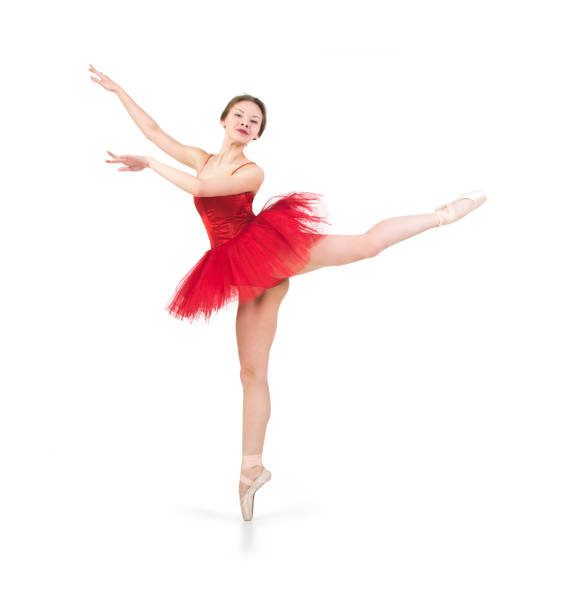 istock Ballerina in a red tutu. 812107328