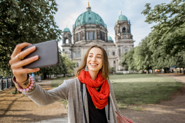 istock Woman traveling in Berlin 812110152