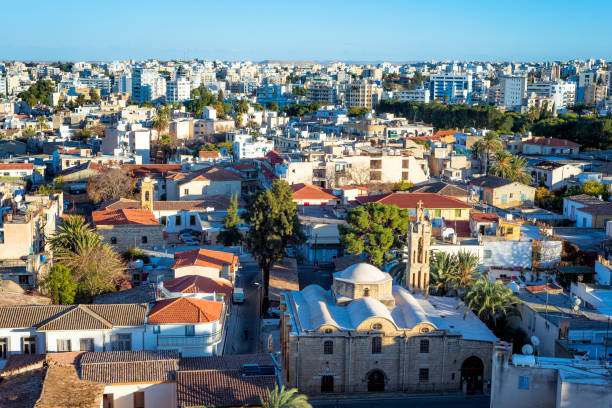 istock Elevated view of Nicosia rooftops. Cyprus 812113208