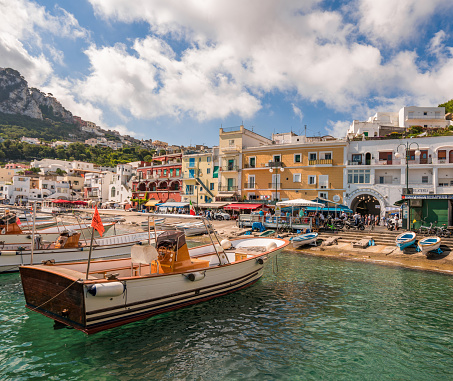 Capri marina island Italy