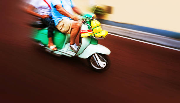 istock Vintage italian scooter 812184050