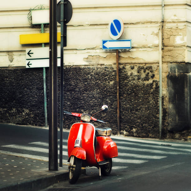 istock Vintage italian scooter 812184152