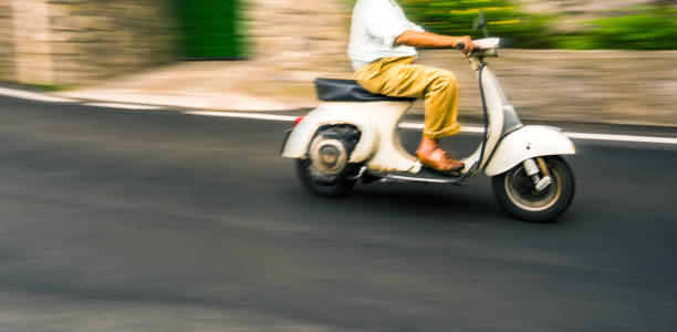 istock Vintage italian scooter 812184184