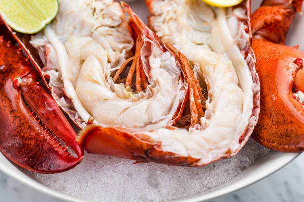 istock Fresh lobster with sauce and lime 812190860