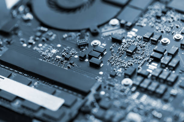 istock Chip of laptop, closeup 812204624