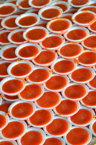 istock Stack of hot chili paste for asian recipes 812206956