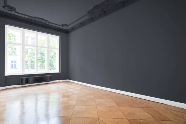 istock empty room, wooden floor in new apartment 812228828