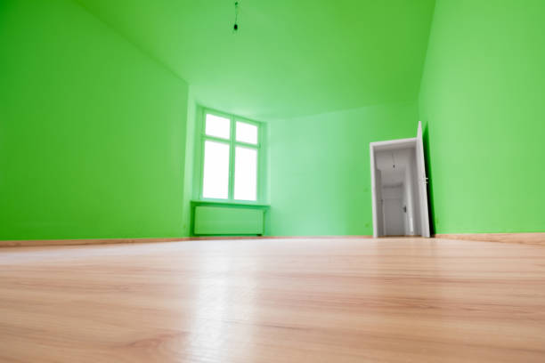 istock empty room, wooden floor in new apartment 812228838