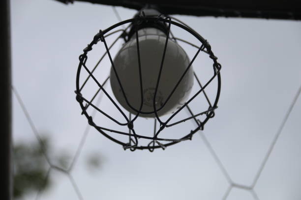 istock encircled Electric Bulb at outdoor 812245216