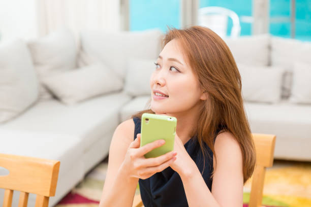 istock woman to see a smart phone 812257488