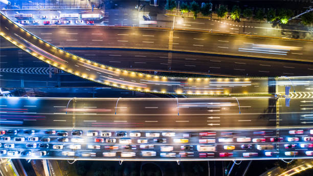 istock aerial view of highway 812259744