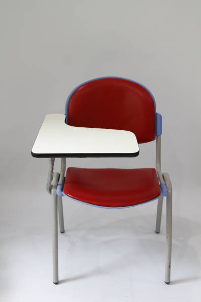 istock Red Student chair For Thai lerning white scene 812283940
