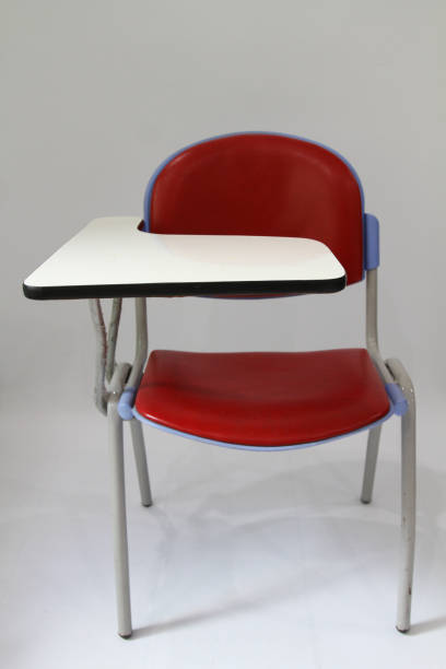 istock Red Student chair For Thai lerning white scene 812283958