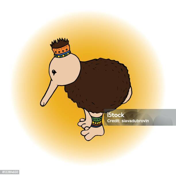 Ilustración de Aves De Dibujos Animados Lindo Kiwi Ilustración De Vector De  Carácter Animal Australiano De Kiwi y más Vectores Libres de Derechos de  Dibujo - iStock