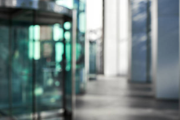 Blurred office building exterior