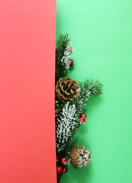 istock Christmas tree with ornaments on a multicolored background 812312588