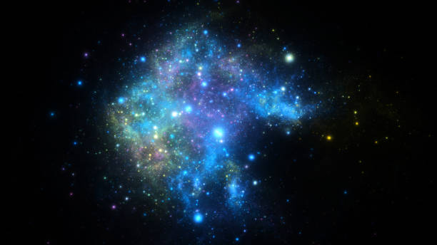 istock Abstract fractal illustration looks like galaxies 812356216