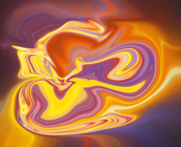 istock Colorful psychedelic liquefied background 812356298