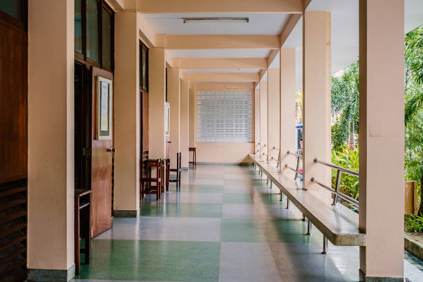 Long corridors or passage in a building