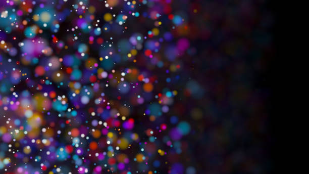 istock Beautiful colorful bokeh blurred background defocused lights 812364288