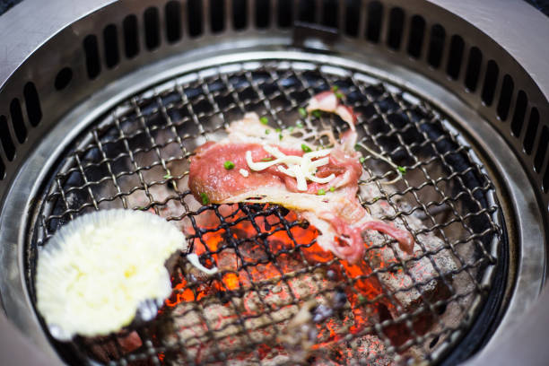 istock meat and beef for Bar B Que  grill - selective focus 812383772