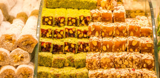 istock Traditional turkish delight rahat lokum 812398912