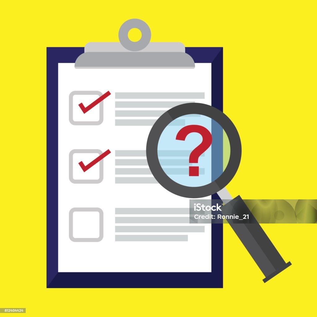 Questionnaire Vector Images Survey Checklist Questionnaire Feedback Business Concept Vector ...