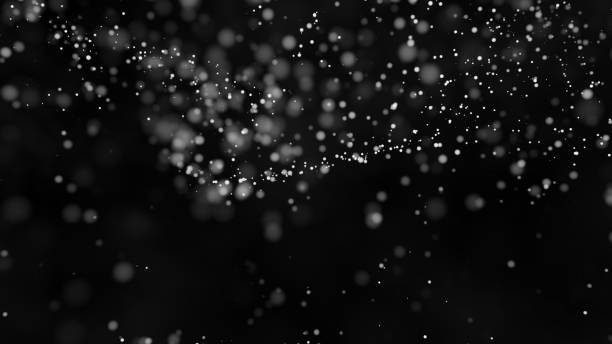 istock Beautiful monochrome bokeh blurred background defocused lights 812405092