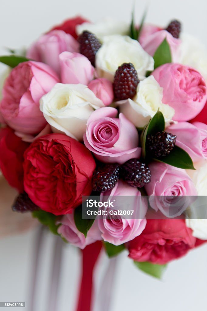Wedding Bridal Bouquet In Red Pink Whitewedding Flowers Wedding Items And  Accessories Stock Photo - Download Image Now - iStock