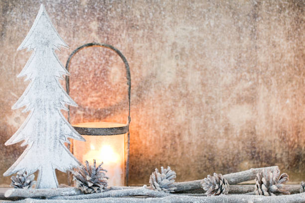 istock Christmas background in vintage style. Greeting card. 812413992