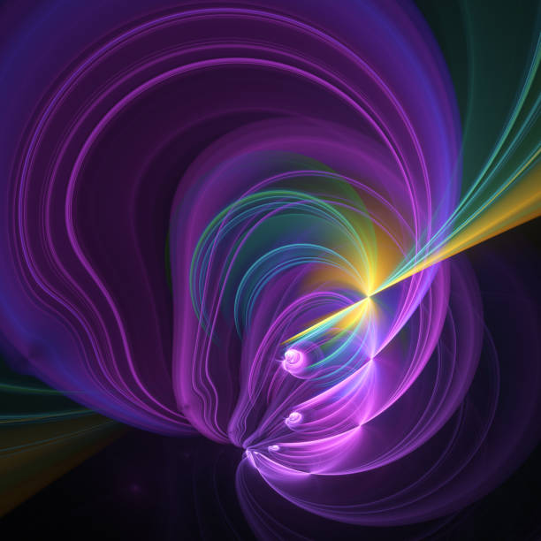 Colorful abstract fractal illustration for creative design