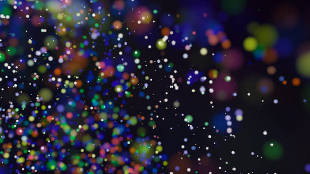 istock Beautiful colorful bokeh blurred background defocused lights 812417030