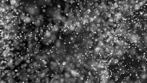 istock Beautiful monochrome bokeh blurred background defocused lights 812417072