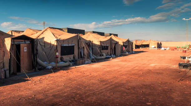 Marine military camp Marine military camp, nobody, anywhere in the world Barracks stock pictures, royalty-free photos & images