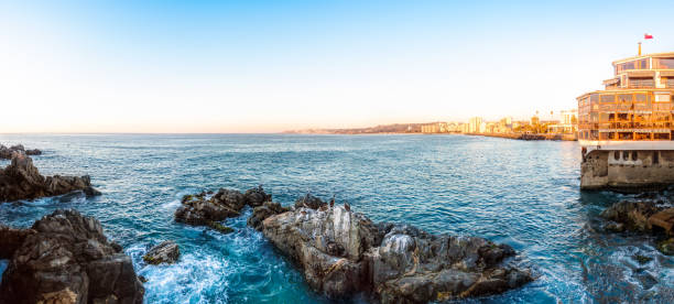 istock Panoramic view of the coastline in Vina del Mar, Chile 812443780