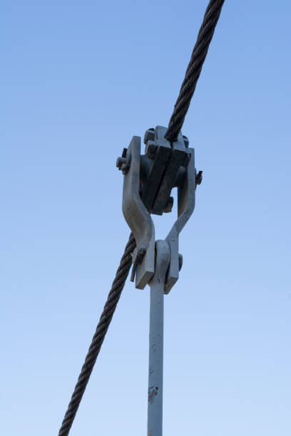 istock Wire Rope, Rope Clamp, Monkey Plates and Eye Bolt 812446748
