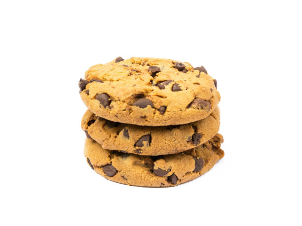 istock Tasty biscuits with chocolate isolated on a white background 812457548